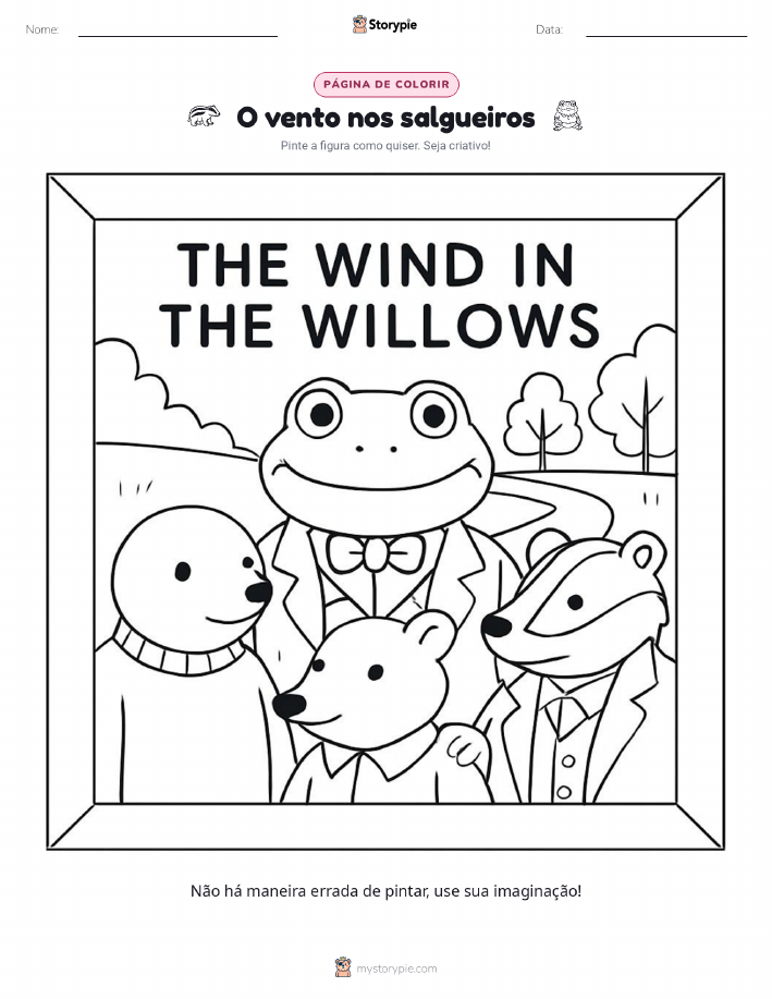 Página para colorir