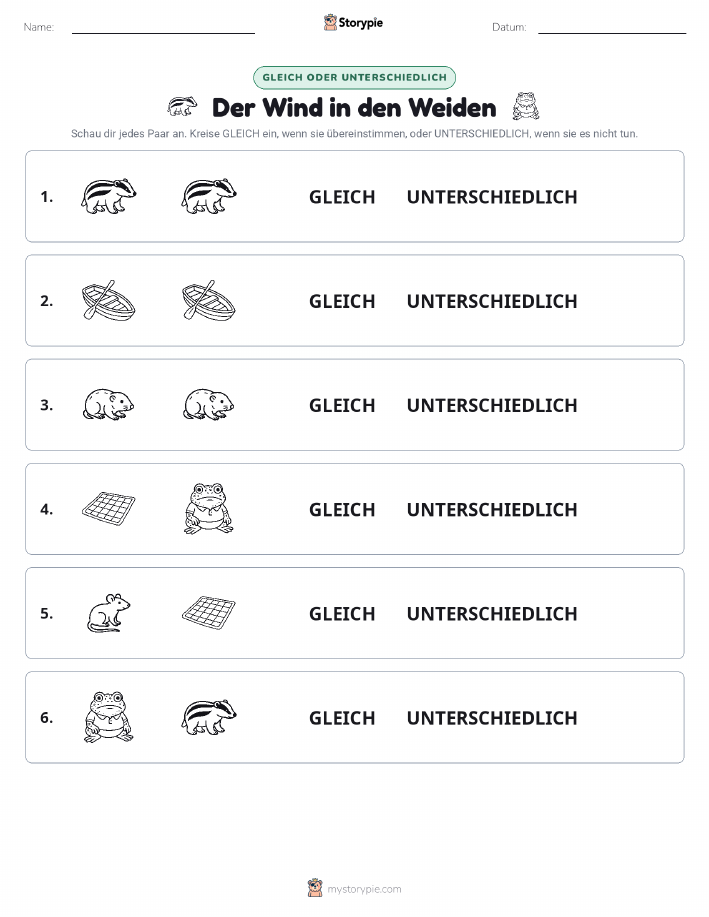 Gleich oder Anders