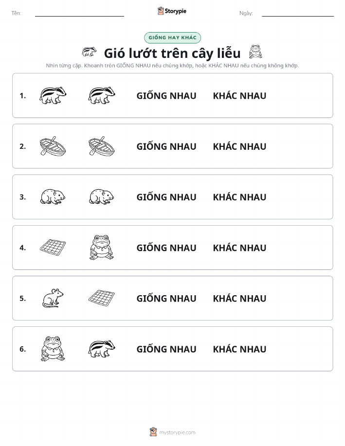 Giống Hay Khác