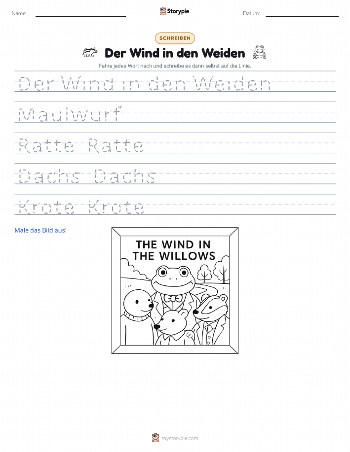 Schreibübung