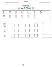 A. A. Milne printable worksheet preview