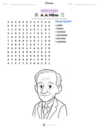 Anteprima della scheda stampabile di A. A. Milne