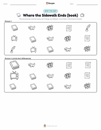 Where the Sidewalk Ends (book) printable worksheet preview