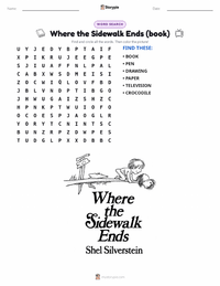 Where the Sidewalk Ends (book) printable worksheet preview