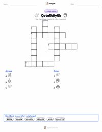 Çatalhöyük printable worksheet preview