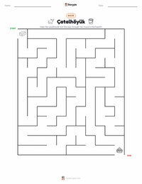 Çatalhöyük printable worksheet preview