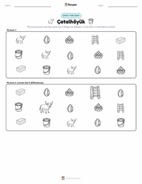 Çatalhöyük printable worksheet preview