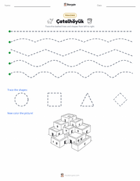 Çatalhöyük printable worksheet preview