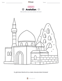 Anatolien druckbare Arbeitsblatt Vorschau