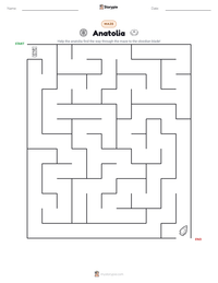 Anatolia printable worksheet preview
