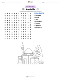 Anteprima della scheda stampabile di Anatolia