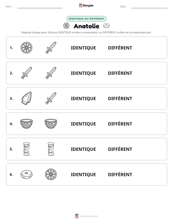 Identique ou Différent