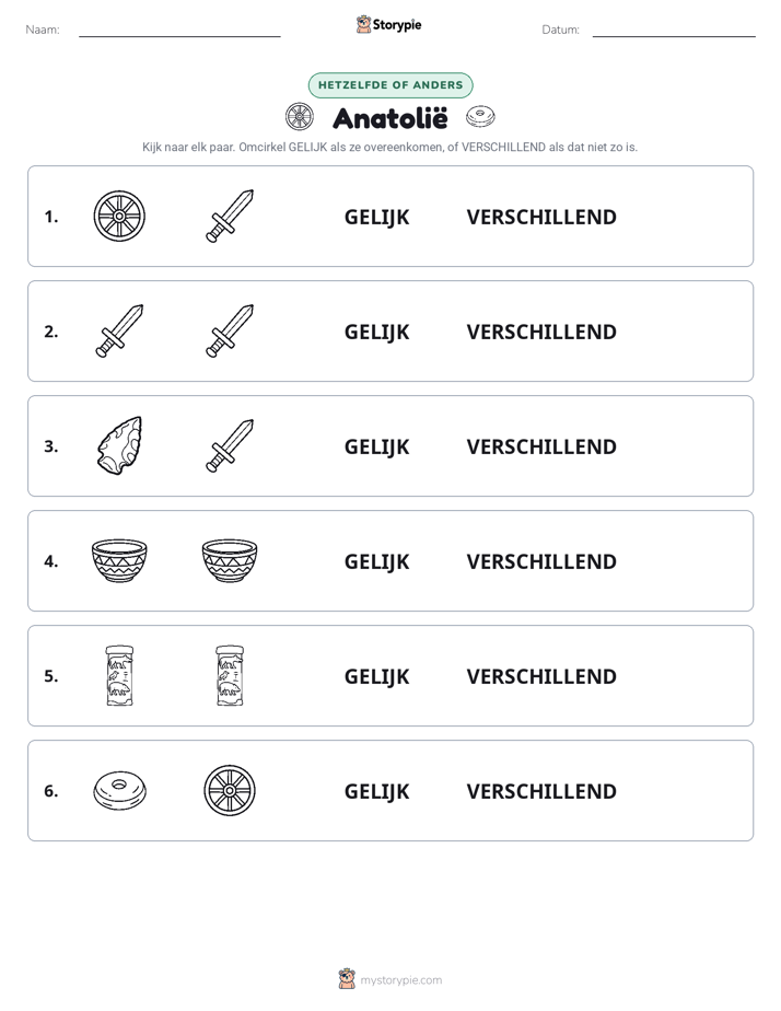 Zelfde of Verschillend