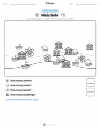 Niels Bohr printable worksheet preview