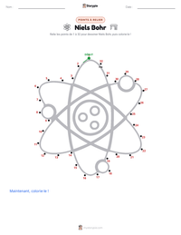 Aperçu de la feuille de travail imprimable Niels Bohr