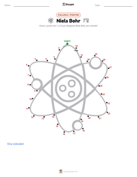 Anteprima della scheda stampabile di Niels Bohr