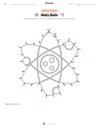 Niels Bohr afdrukbare werkblad voorbeeld