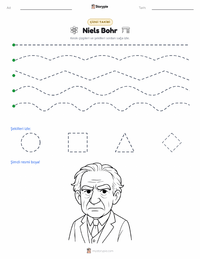 Niels Bohr yazdırılabilir çalışma sayfası önizlemesi