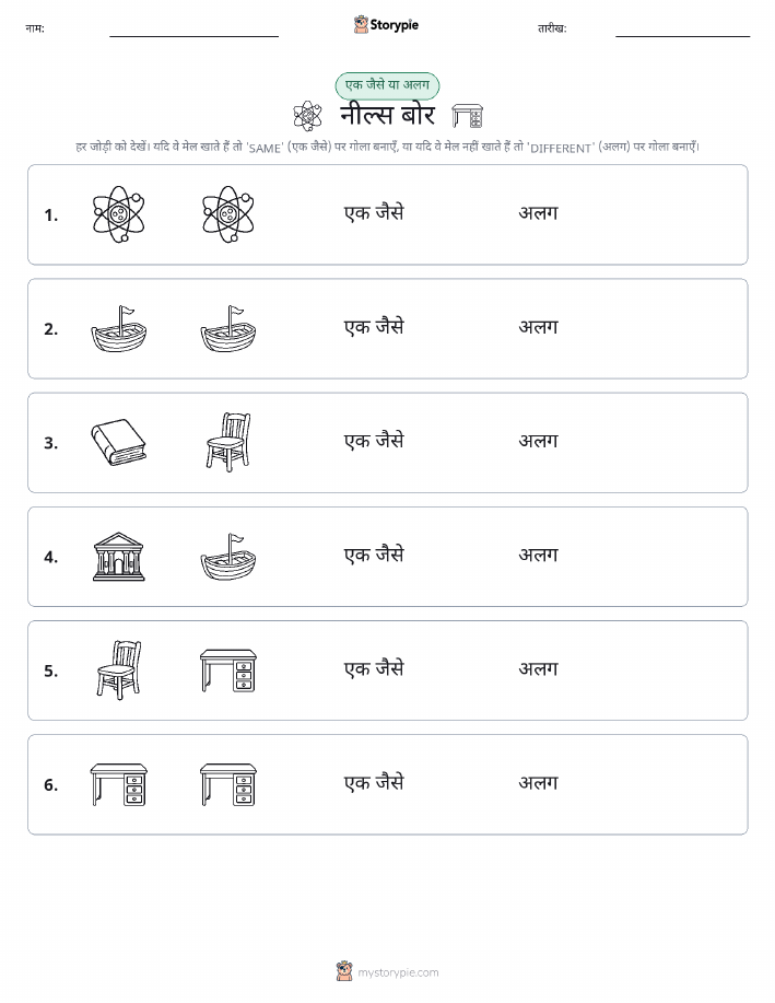 समान या भिन्न