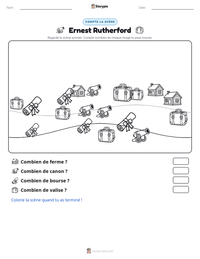 Aperçu de la feuille de travail imprimable Ernest Rutherford