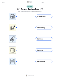 Ernest Rutherford printable worksheet preview