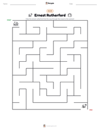 Ernest Rutherford printable worksheet preview