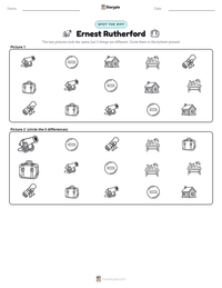 Ernest Rutherford printable worksheet preview