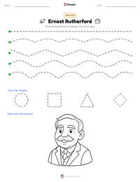 Ernest Rutherford printable worksheet preview