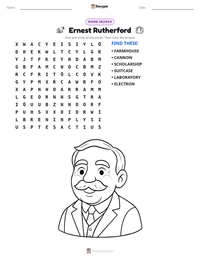 Ernest Rutherford printable worksheet preview