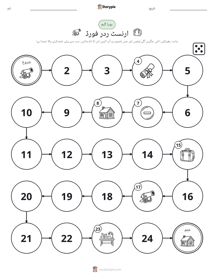 رول اور منتقل کریں کھیل