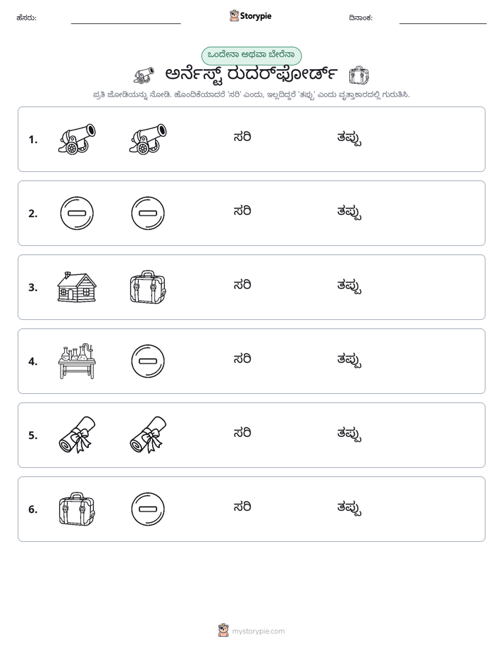 ಒಂದೇ ಅಥವಾ ವಿಭಿನ್ನ