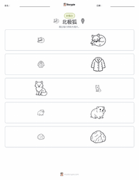 北极狐 可打印工作表预览