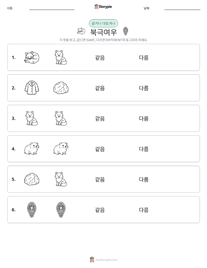 같은 것 또는 다른 것