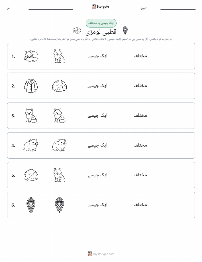 ایک جیسا یا مختلف
