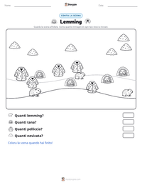 Anteprima della scheda stampabile di Lemming