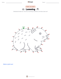 Lemming druckbare Arbeitsblatt Vorschau