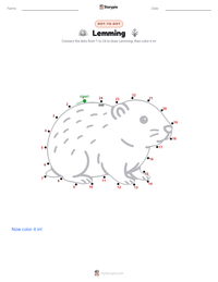 Lemming printable worksheet preview