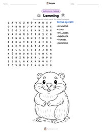 Anteprima della scheda stampabile di Lemming