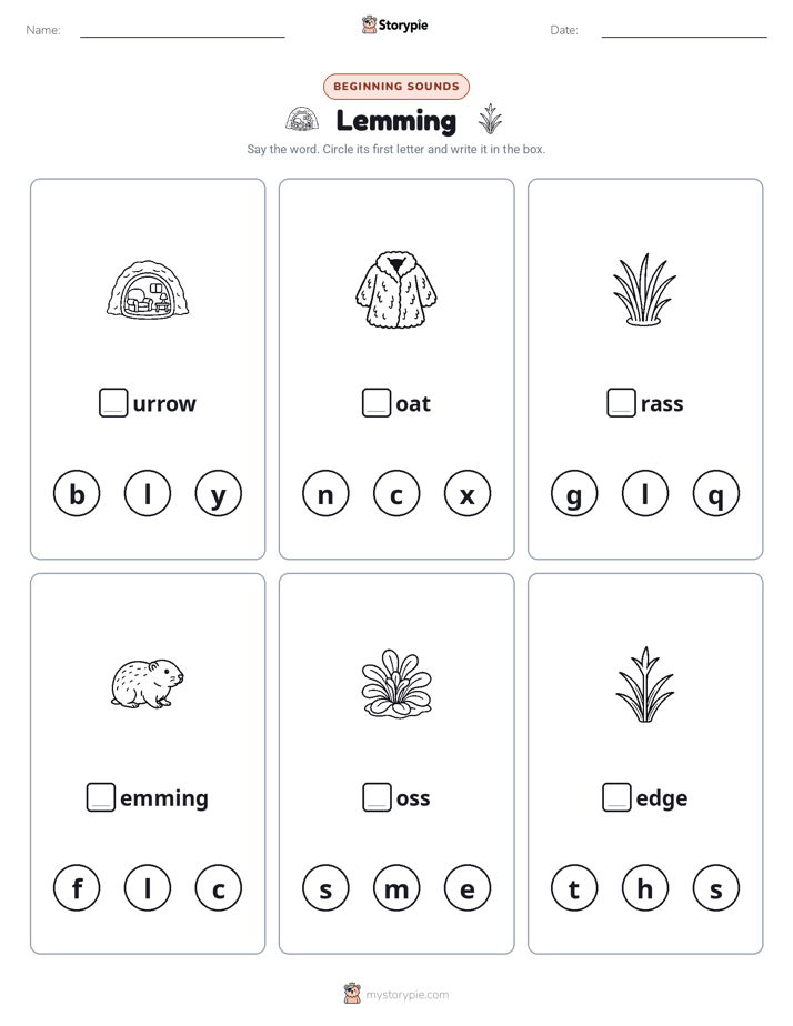 Beginning Sounds