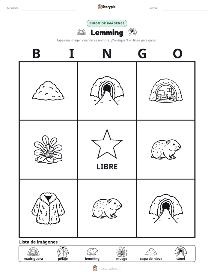 Bingo de Imágenes