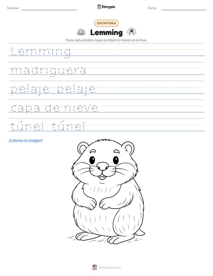 Práctica de Escritura