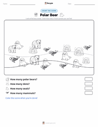Polar Bear printable worksheet preview