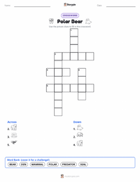 Polar Bear printable worksheet preview