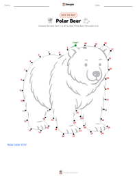 Polar Bear printable worksheet preview