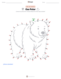 Vista previa de la hoja de trabajo imprimible de Oso Polar