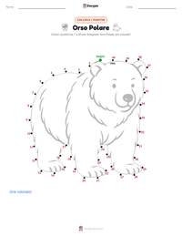 Anteprima della scheda stampabile di Orso Polare
