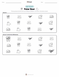 Polar Bear printable worksheet preview