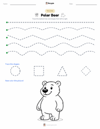 Polar Bear printable worksheet preview