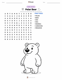 Polar Bear printable worksheet preview
