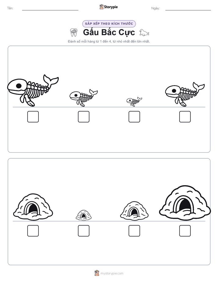 Thứ Tự Kích Thước